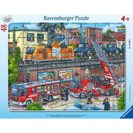 Puzzle tip rama misiune de salvare pompieri 48 piese Ravensburger - 1